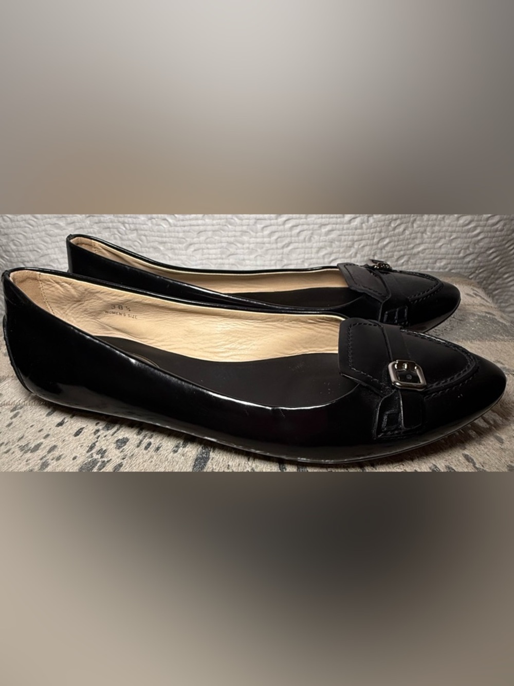 Tod’s Black Patent Leather Buckle Loafers SZ 38.5 (US 8.5)
